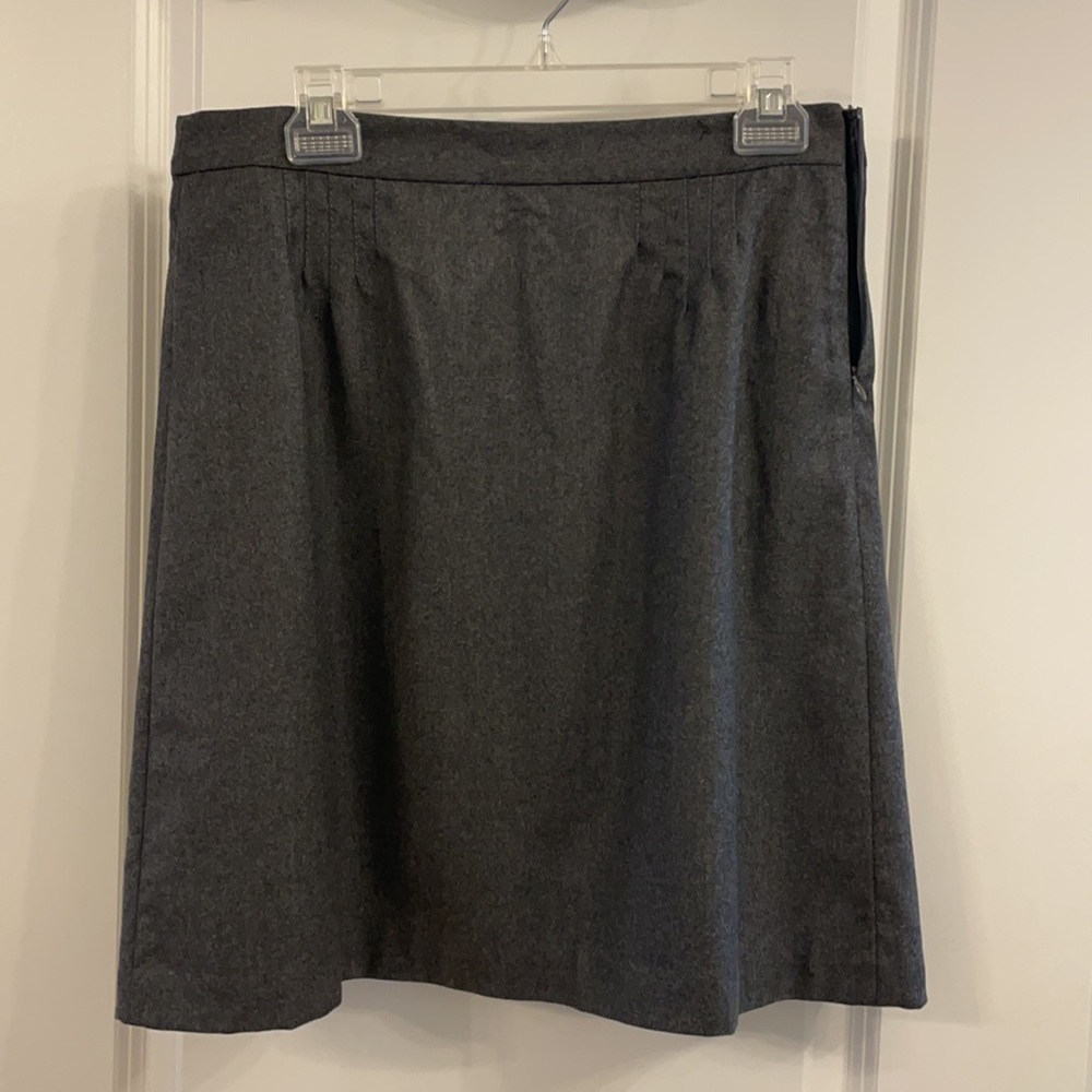 NWT J Crew Gray Wool Skirt - size 8